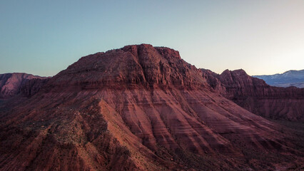 Naklejka premium Aerial View of Red Mountain St. George Utah 