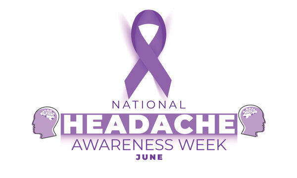 National Headache awareness week. background, banner, card, poster, template. Vector illustration.