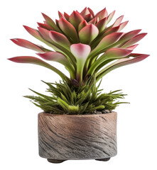 PNG Photography of houseleek in pot plant flower vase inflorescence - obrazy, fototapety, plakaty
