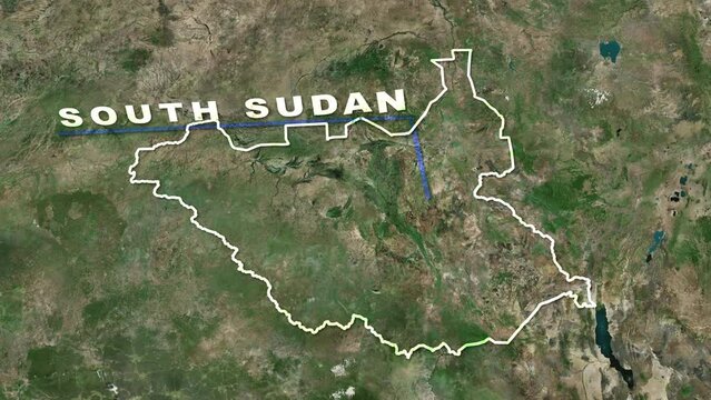 South Sudan World Map