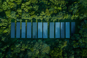 Harnessing Solar Power: The Concept of Solar Panels - Generative AI.