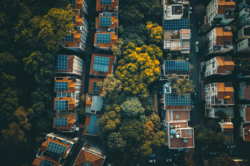 Obraz premium Harnessing Solar Power: The Concept of Solar Panels - Generative AI.