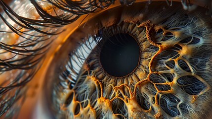 Abstract Macro: An extreme close-up of a human eye