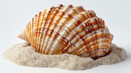 Sea Shell in Sand Pile