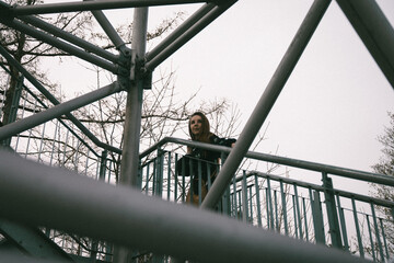 construction worker on a roof