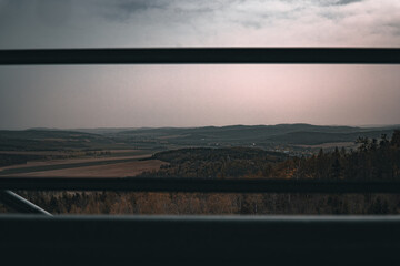 sunset over the mountains