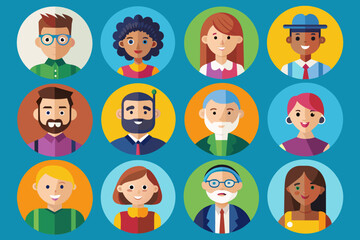 people icon collection  Vector Illustration