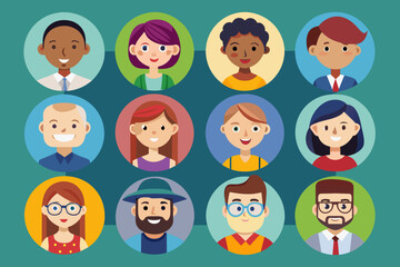 people icon collection  Vector Illustration