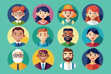 people icon collection  Vector Illustration