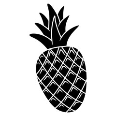 pineapple fruit glyph icon