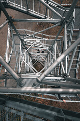 metal pipes in a factory