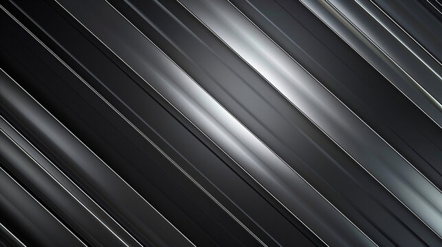 Grey stripes from silver to dark graphite on white exude modern elegance.