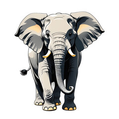 elephant flat illustration