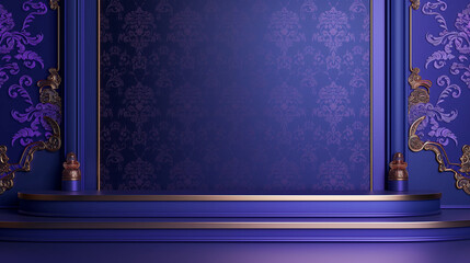 Royal gradient with a touch of elegance and copy space - obrazy, fototapety, plakaty