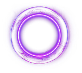 PNG Circle shape purple light technology