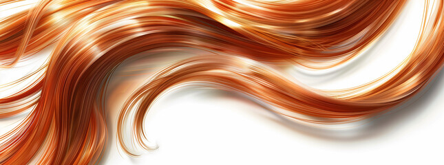 Abstract Swirls of Glossy Auburn Hair
 - obrazy, fototapety, plakaty
