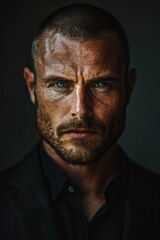 Fototapeta premium Man with goatee and beard