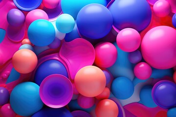 Abstract balloons background
