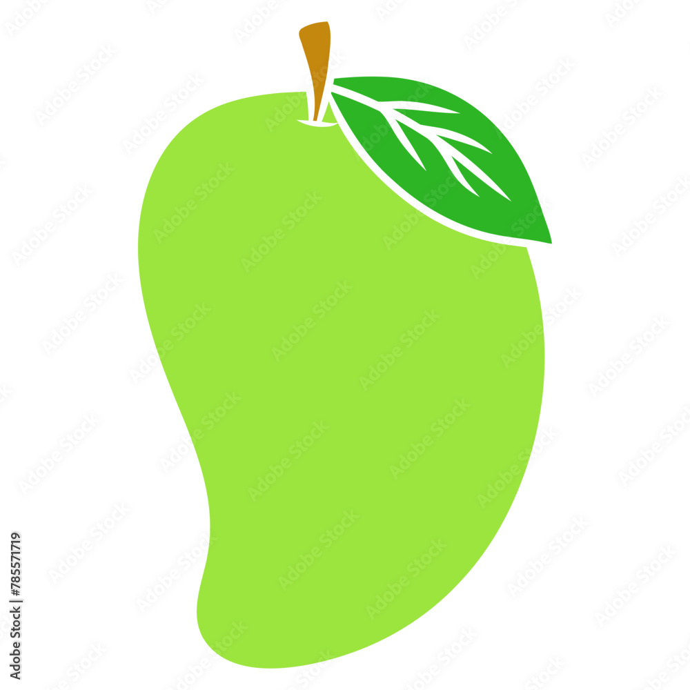 Sticker mango vector illustration