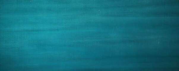 Teal canvas texture background, top view. Simple and clean wallpaper with copy space area for text or design