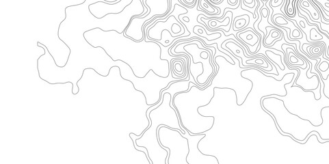 Topographic Map Seamless Pattern. Seamless vector topographic map background. Line topography map seamless pattern. Mountain hiking trail over terrain. Contour background