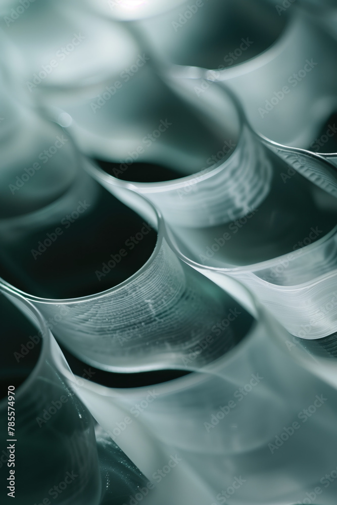 Poster Abstract background with a 3D surface. Hi-tech futuristic. Materials Science. Background image. Created with Generative AI technology.