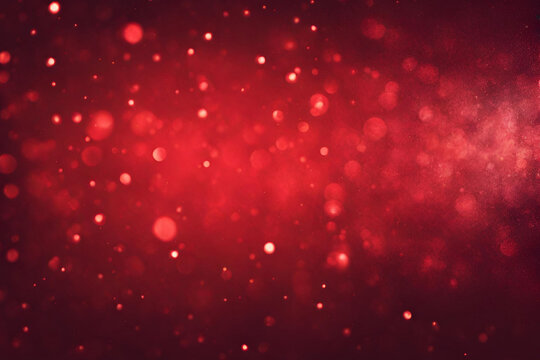 Red bokeh , a normal simple grainy noise grungy empty space or spray texture , a rough abstract retro vibe shine bright light and glow background template color gradient