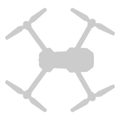 Drone Camera or UAV Silhouette, Flat Style, Can use for Art Illustration, Apps, Website, Pictogram, Logo Gram, or Graphic Design Element. Format PNG