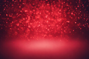 Red bokeh , a normal simple grainy noise grungy empty space or spray texture , a rough abstract retro vibe shine bright light and glow background template color gradient