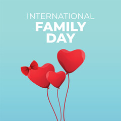 vector graphic of International Family Day ideal for International Family Day celebration.