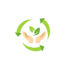 Recycling Vector Icon.Green Nature Return Icon