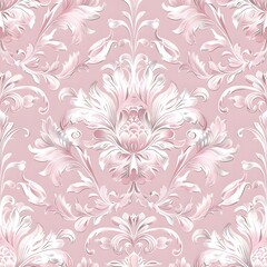pink pastel , pink lace pattern, pink damask background