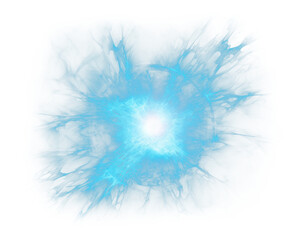 Obraz premium Blue light effect png, transparent background