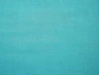 Turquoise canvas texture background, top view. Simple and clean wallpaper with copy space area for text or design