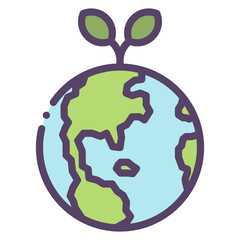 eco-friendly earth icon