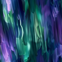 Mystical Emerald Aurora - Abstract Art Background