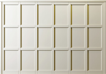 Wood panel cabinet white background