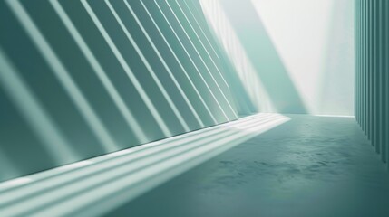 Play of light and shadow on a gradient surface, suggesting a technological design.