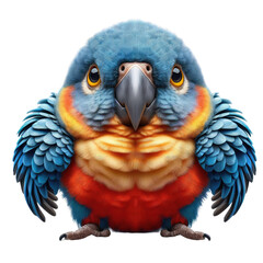 Obraz premium Isolated Cute Funny Animal on a Clear PNG Canvas, Generative AI