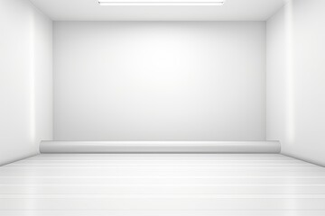 white abstract background vector, empty room interior with gradient corner in a color for product presentation platform 