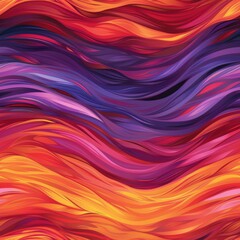 Obraz premium Vibrant Abstract Wave Pattern Background in Vivid Colors