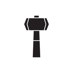 Sledgehammer icon design, isolated on white background, vector illustration