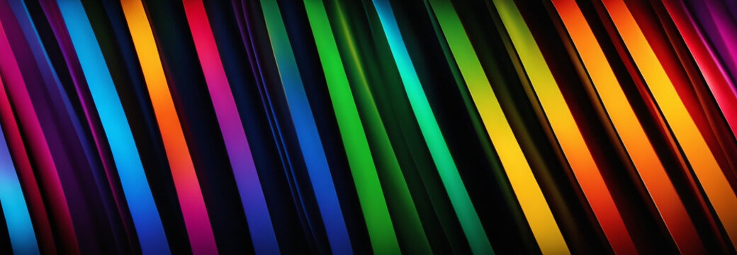 Pride Background with LGBTQ Pride Flag Colours. Rainbow Stripes Background in LGBT Gay Pride