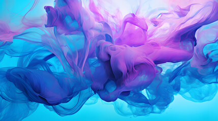 Colorful background with Purple Blue Wave Smoke Background