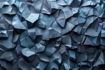 This image showcases a visually intriguing pattern of blue geometric shapes creating a textured...