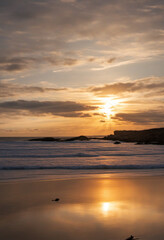 Fototapeta na wymiar beautiful Sunset at the North Sea / Baltic Sea