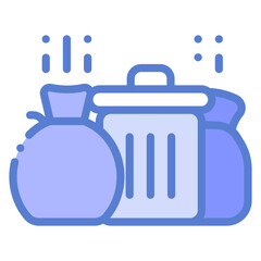 waste trash can icon