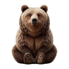 Fototapeta premium Isolated Cute Funny Animal on a Clear PNG Canvas, Generative AI