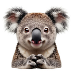 Naklejka premium Isolated Cute Funny Animal on a Clear PNG Canvas, Generative AI
