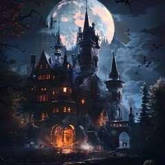 Eerie Enchantment - A Hauntingly Beautiful Setting for Halloween Celebrations and Spooky Night Adventures